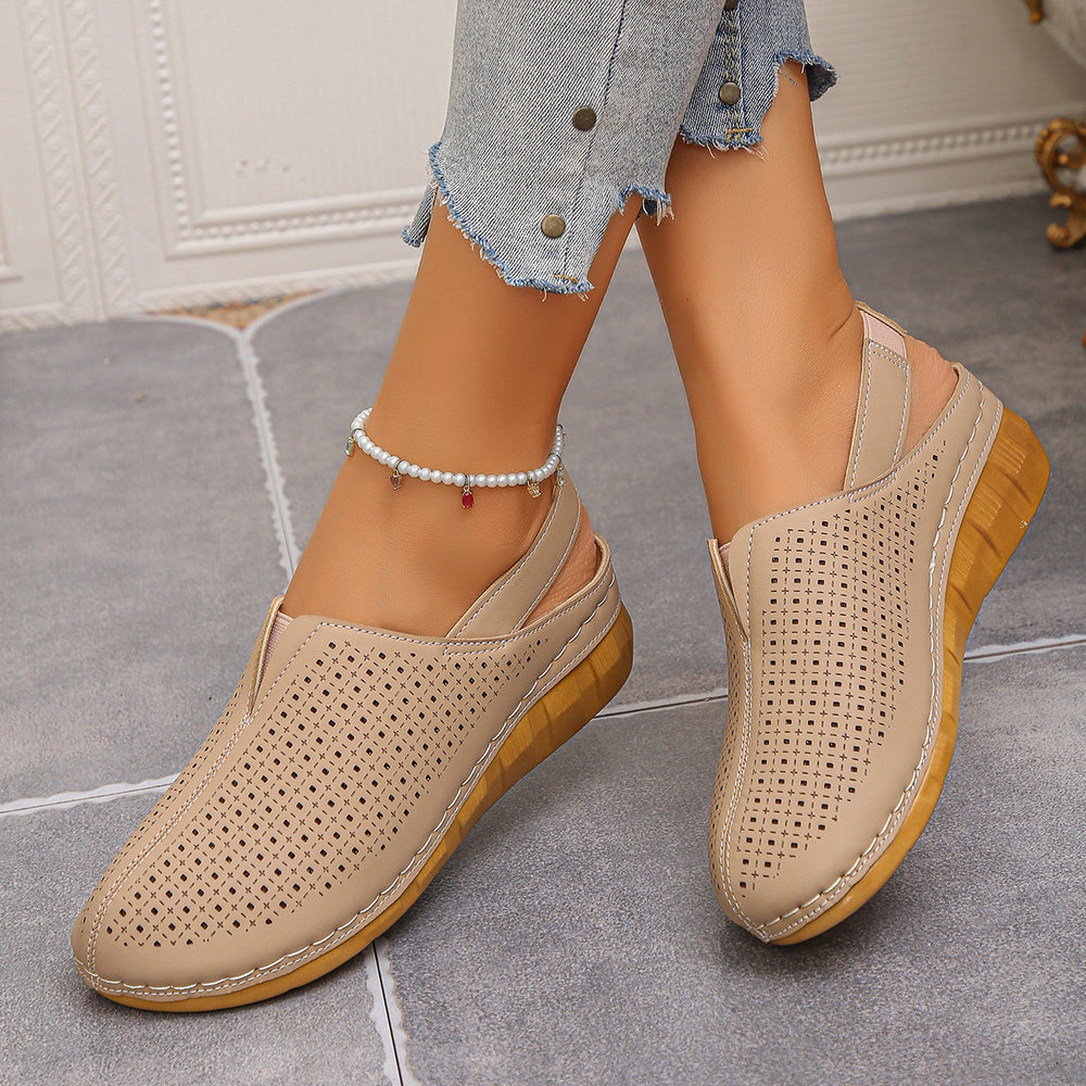 plus sizesummernew arrivaloutdoorcasualthick sole women's sandals hiking easiest for match slip-on cut out lazy shoes