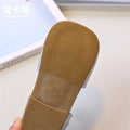 Girls' princess shoes soft sole summer new fashion kids' shoes rhinestone toe cap chanel style sandals student beach shoes
