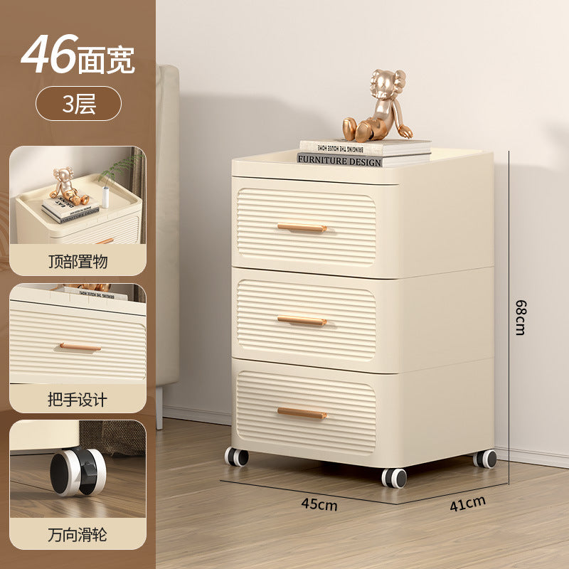 Drawer storage cabinet chest of drawers installation-free for home living room storage cabinet toy snack storage bedroom bedside table
