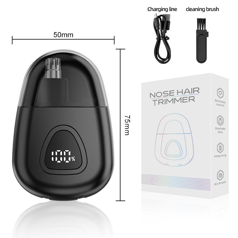 New rechargeable electric nose hair trimmer for men - mini portable hair grooming tool