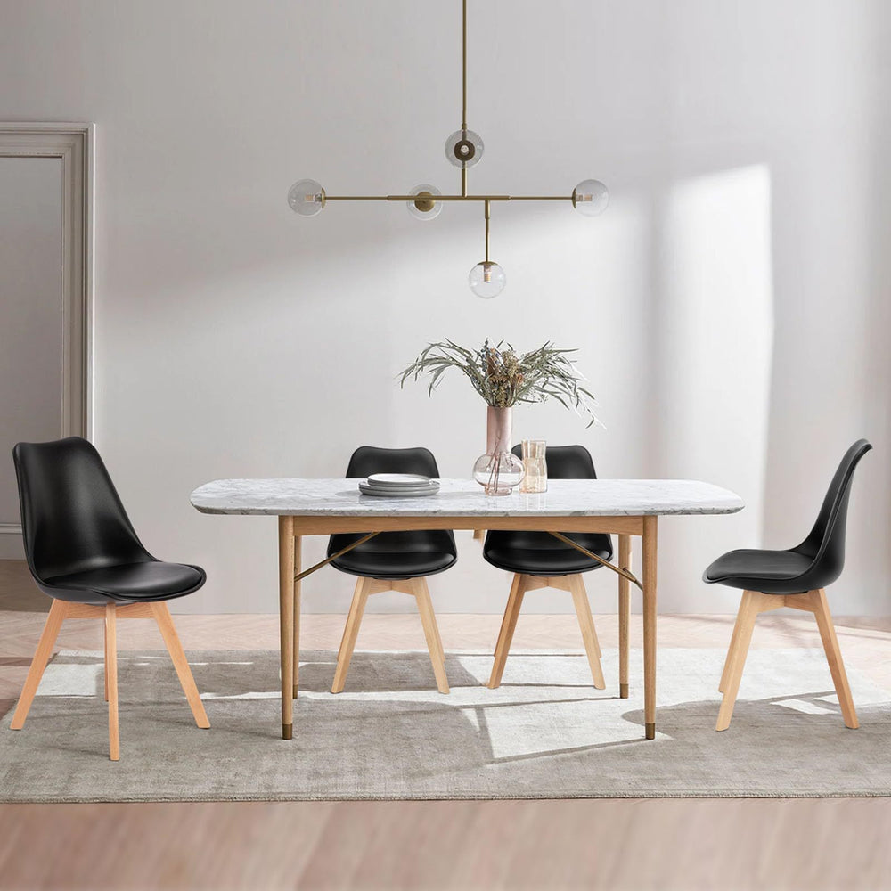 Dining chair eames chair tulip light luxury classy dining chair mail order packaging cross-border export chair