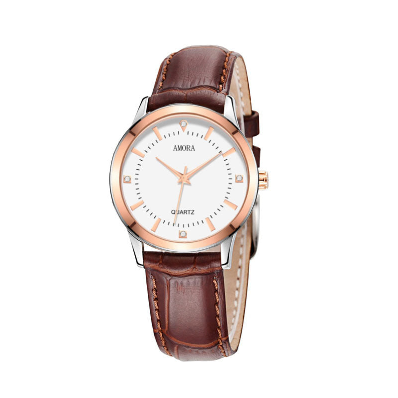 Douyin live ladies' watch couple's watch leather belt fashion watch fashion elegant men's quartz watch wholesale