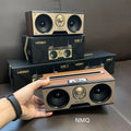 Km-7 retro wooden speaker - portable outdoor subwoofer wireless bluetooth radio tf card speaker - default options