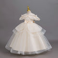 Export ready-made children's dress sequin flower wedding dress princess dress girl piano performance dress girl dress