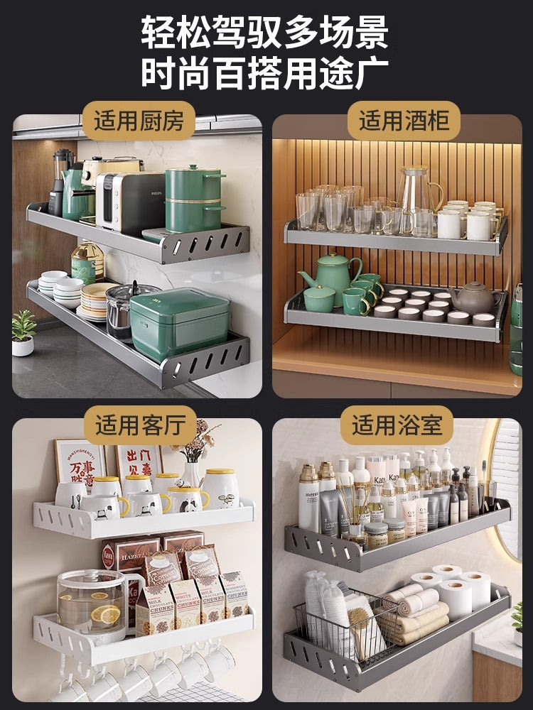 White balcony, washing machine rack above the laundry pool, no punching, wall hanging, living room, bedroom, flower storage shelf