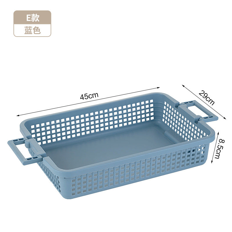 Kitchen Storage Basket Toy Sundries File Desktop Storage Basket Plastic Basket Dirty Clothes Bathing Storage Box Storage Basket