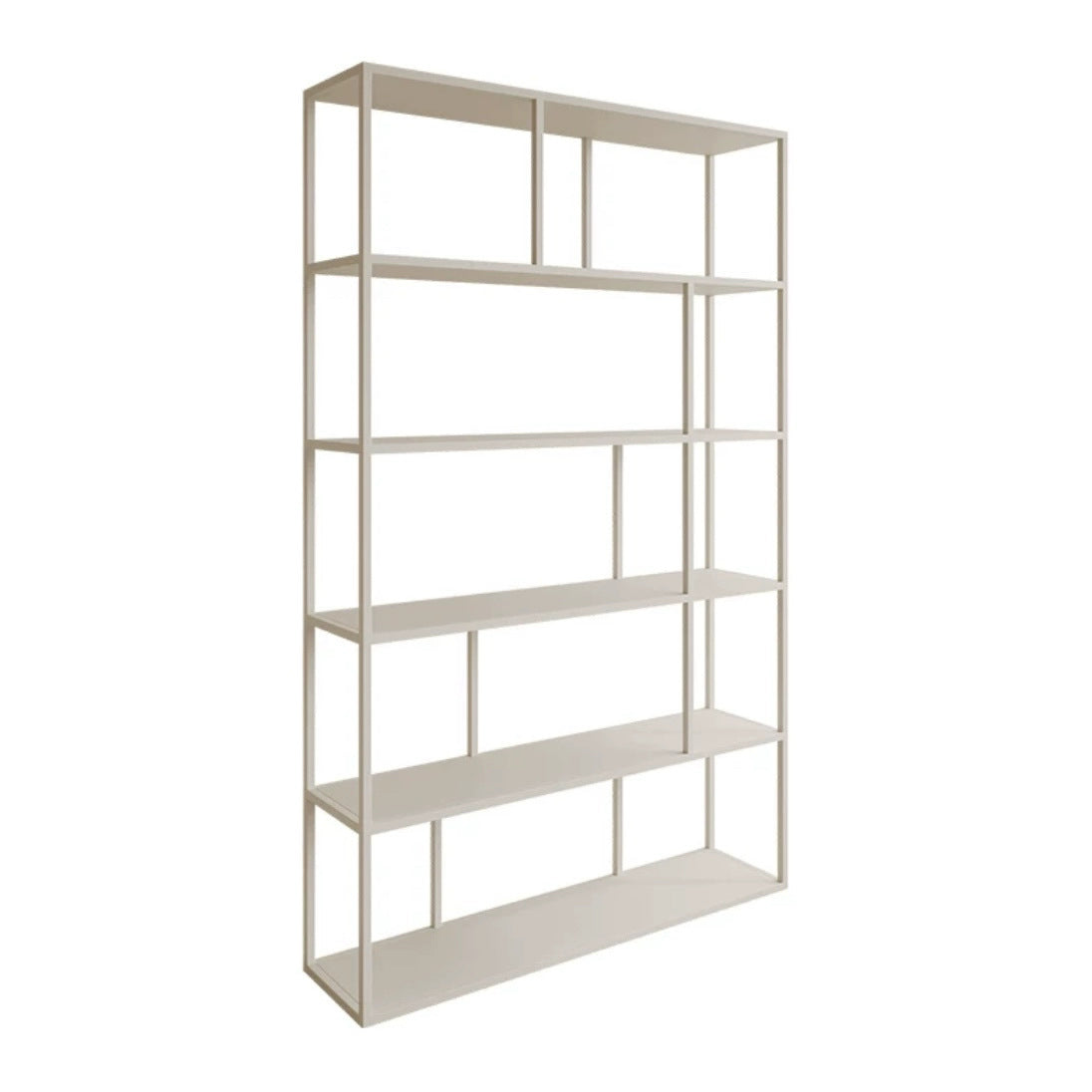 Nordic living room floor-to-ceiling steel bookshelf light luxury wrought iron shelf simple installation-free whole wall storage partition bookcase