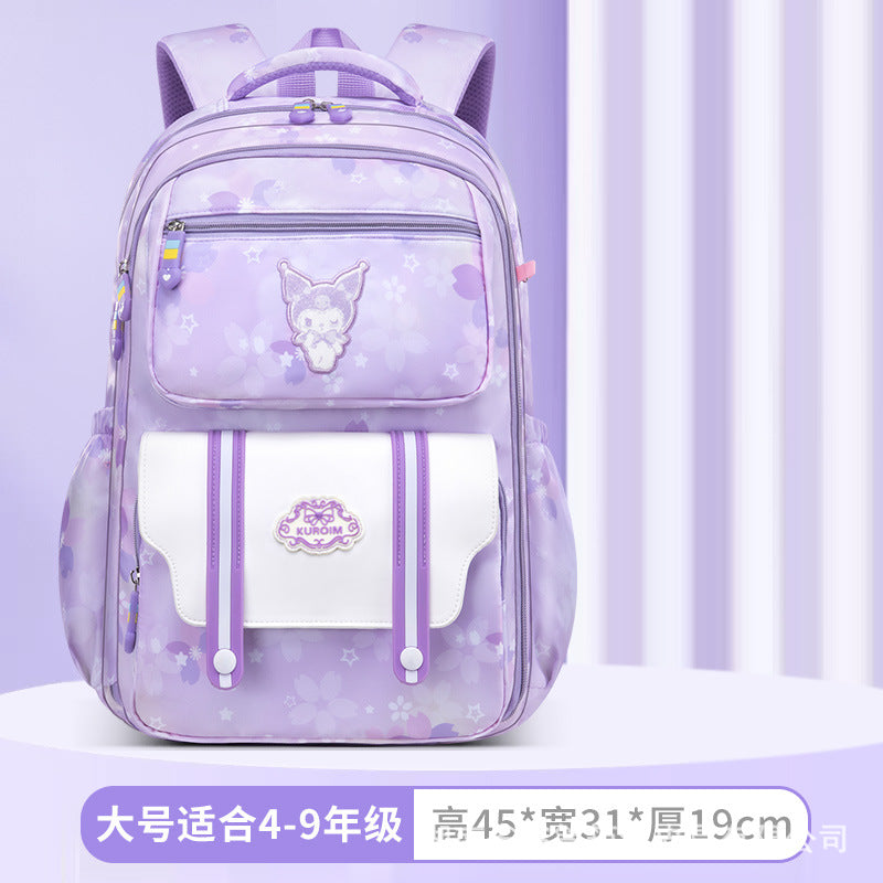 New primary school schoolbag, girls, sixth grade girls, girls, children, ultra-light and lightweight spine care,  wholesale
