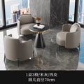 One table and three chairs, beige [round table 70*57]