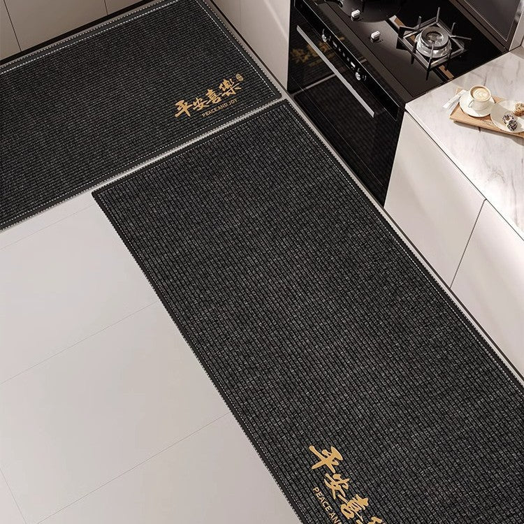 For homekitchen floor mat non-slip oil-proof wipeable no-wash for home stain-resistant waterproof door mat absorbent floor mat