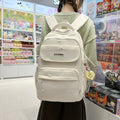 Schoolbag girl casualeasiest for match backpack college student middle school cute embroider star backpack travel backpack
