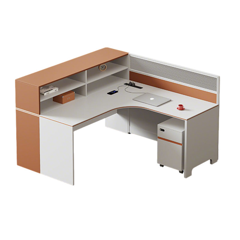 Saint li staff desk employee slot desk card seat casual modern screen financial desk and chair combination