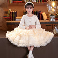 Ready-to-ship, hot-selling girls' dresses for winter, new  styles in a chanel-inspired design, featuring a puffy skirt and tiered cake skirt for children