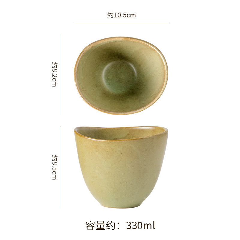 Vintage irregular high-end bowls, plates, and dishes - restaurant, hotel, and home tableware - unique dinnerware for serving dishes, desserts, rice bowls, and plating