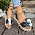 Wholesale plus-size bow slide sandals: stylish, comfortable, flat, perfect for summer, beach, and vacation
