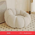 Lazy sofa can lie down and lie down pumpkin cream bedroom balcony single small sofa casualplaid tatami seat