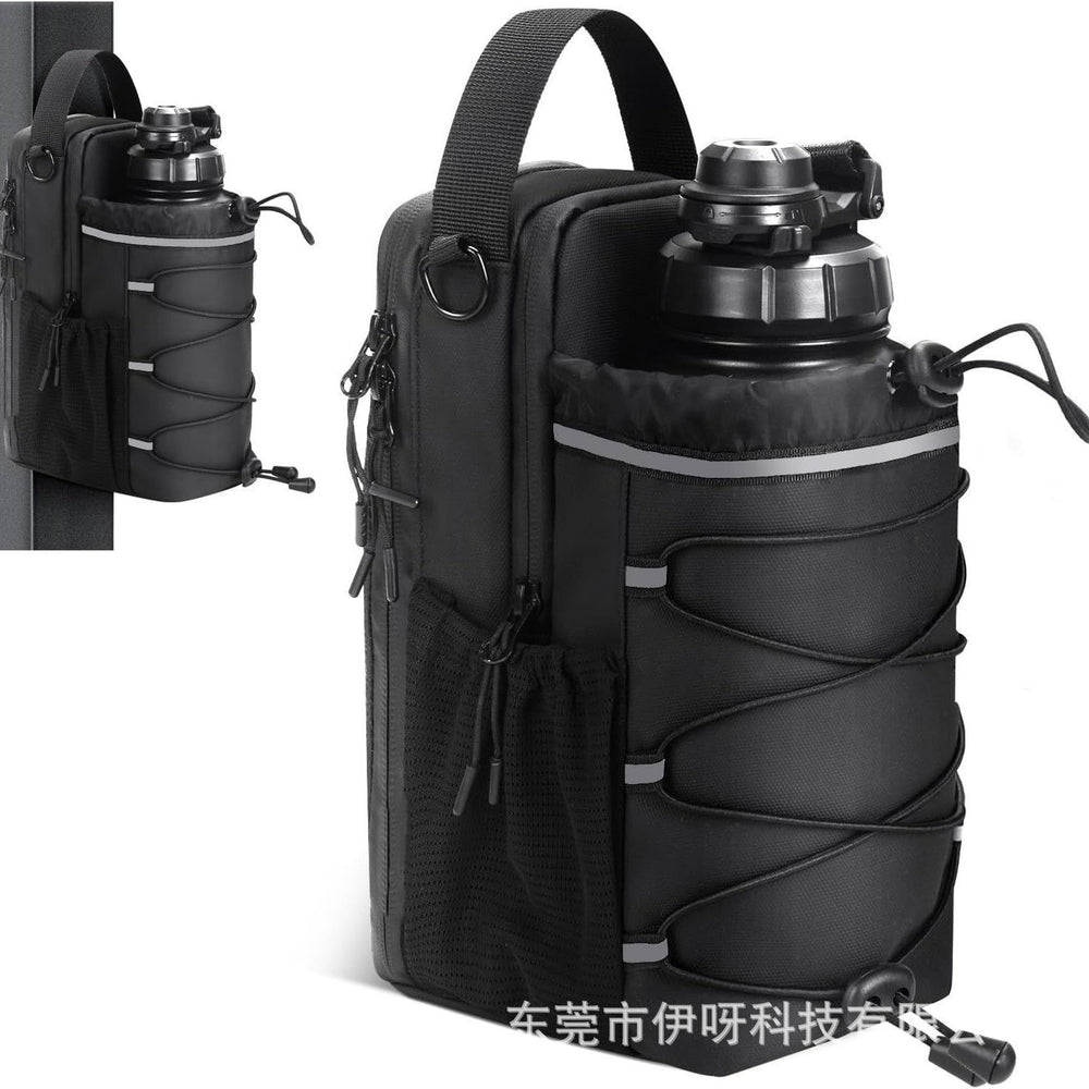 bestseller: magnetic water bottle bag with 5 strong magnets, crossbody gym bag for water bottle, phone, and keys
