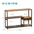 Desktop bogu rack solid wood chinoiserie small tea ornaments tea set purple clay pot multi-layer storage rack duobao pavilion