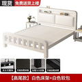 Iron frame bed double bed for home1.5 iron bed reinforced thickened1.8 economical kids single bed iron bed bedroom