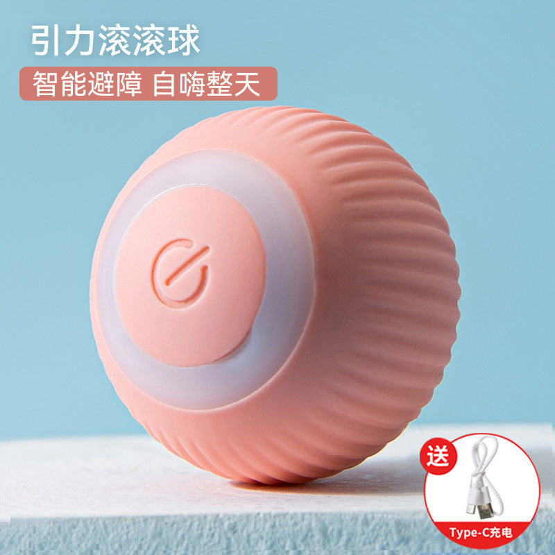 Cat and dog toys - self-entertaining, stress relief, interactive toys for cats and dogs - automatic cat teaser ball, dog wand, pet supplies, gravity rolling ball