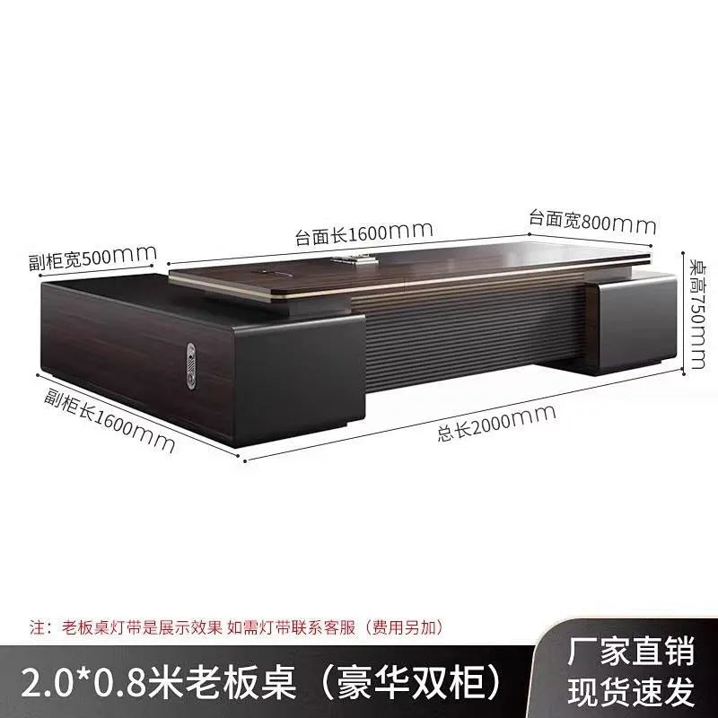 E0 environmental-friendly accessible luxury boss office desk and chair combination casual modern president room classy furniture manager supervisor table