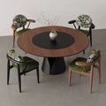 Italian normcore solid wood dining chair medieval style new arrival chair genuine leather casual restaurant backrest fabric chair dining table chair