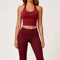 new nylon spandex compression yoga tank top - quick-dry activewear, versatile outerwear, running, beautiful back design, sports bra for women