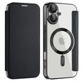 Popular apple 16plus flip leather case mobile phone case iphone15 magnetic anti-fall 13 protective cover cross-border