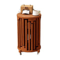 Stackable stool six-in-one solid wood stacking round stool for home spare dining table stacking wooden stool dining stool