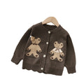 Girlsweateroutwearkidsknitting shirt2fall and winternew arrivalmaillard color sweatertops