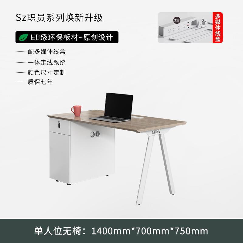 Office desk and chair set - minimalist modern design - available in 4, 6, and 8-seater configurations - ideal for staff, office workstations, and manager's desks