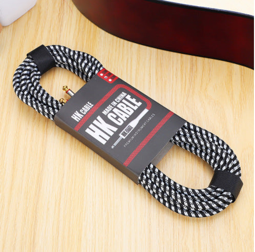 HK braided cable noise reduction audio cable folk music electric box acoustic guitar bass cable musical instrument cable