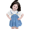 Girls' summer princess dress - cute summer dress for baby girls - children's doll collar, adorable and stylish dress