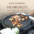 Factory direct supply for home aluminum non-stick round teppanyaki steak pizza stone frying pan baking dish