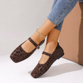 Wholesale women's plus size mary janes: new  retro single strap, non-slip soft sole flats for export