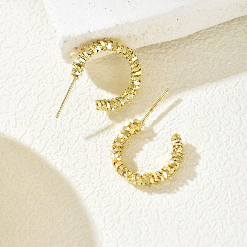 C-shaped earrings wholesale cross-border stylish accessories niche design casual versatile asymmetrical ins style earrings