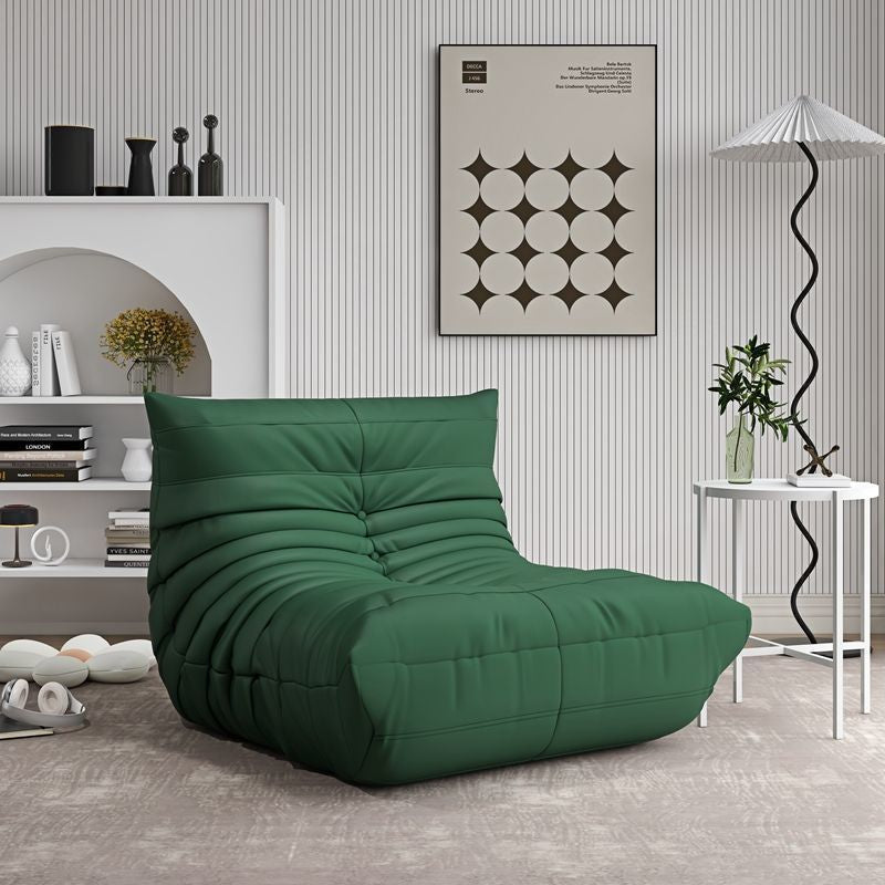 Caterpillar lazy sofa can lie down and sleep bedroom balcony tatami popular single sofa cream style sofa chair