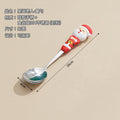 Wholesale christmas high-value stainless steel dessert spoons - cute cartoon creative coffee stirrers - gift tableware set