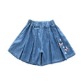 Girls' summer lightweight shorts: kids' summer tencel denim shorts for outwear,  new styles, trendy skirt pants for older girls