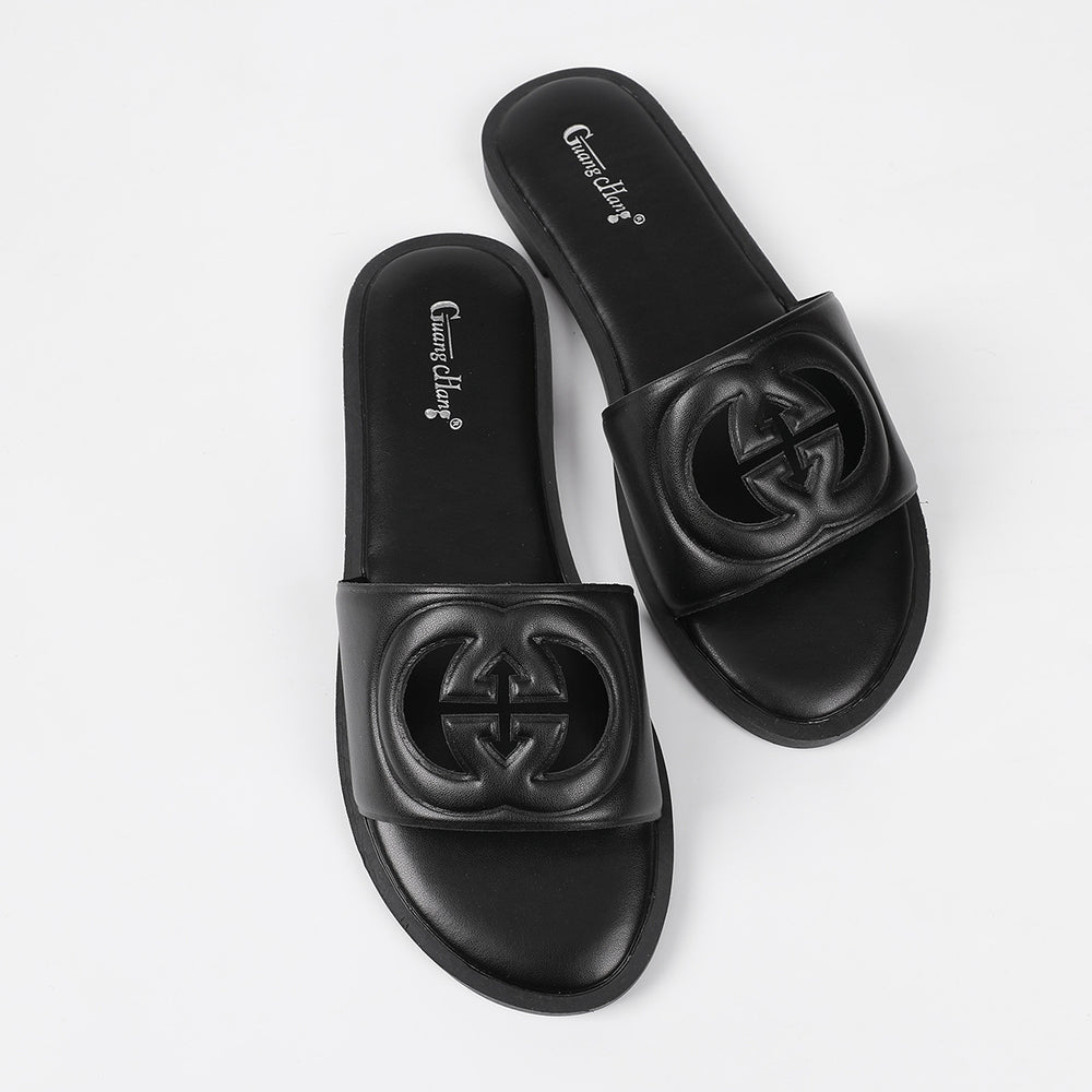 2026 women's export summer fashion versatile sandals women's shoes outdoor slippers hot pressed electric embroidery flat bottom