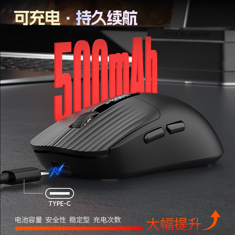 Leikui x8 wireless mouse - bluetooth dual-mode lightweight gaming mouse with rechargeable battery and 2.4g connectivity, featuring screen display