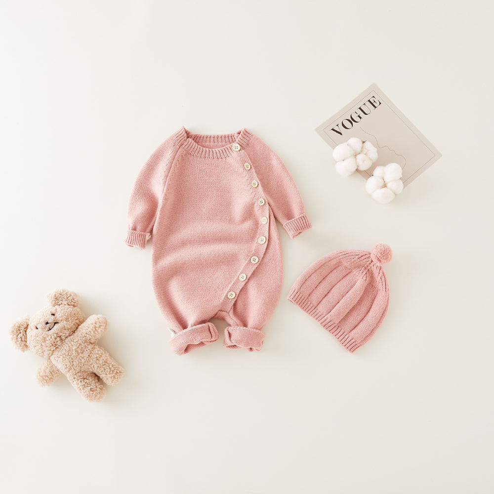 Baby knitting onesie fall and winternewborn baby boy sweatercuteheattech crawling suit 017