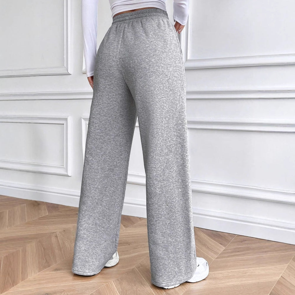 53238#  cross-border women's fashion european and american ins style new casual loose wide-leg sweatpants