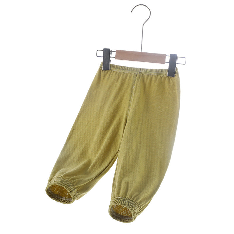Baby cotton mosquito pants for boys, summer lightweight style, class a, summer air conditioning pants for infants and toddlers