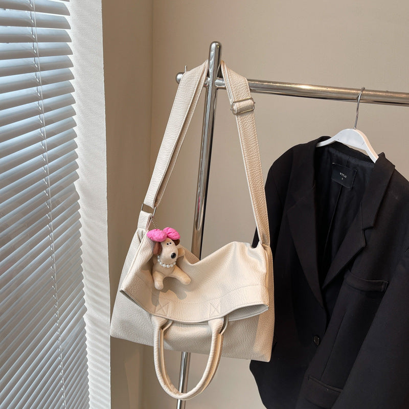 Cross-border large-capacity bag women's summer 2025 new versatile messenger bag casual shoulder commuter tote bag