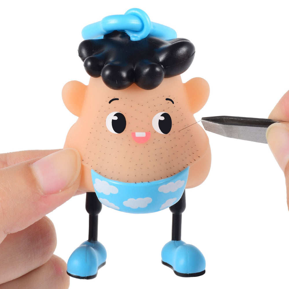 New blackhead remover & stress relief toy - fun keychain accessory for blackhead extraction & beard removal