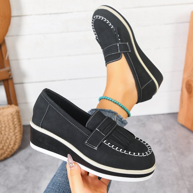 spring/autumn new arrival: plus-size wedge heel single shoes for women, sizes 36-43. wholesale available. dropshipping to  and