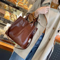 2025 new large capacity bag spring/summer fashionable elegant work commute genuine leather crossbody tote handbag - direct sales