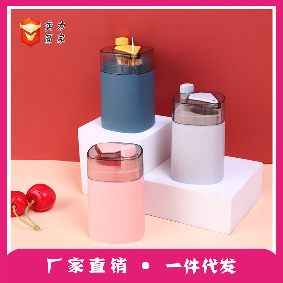 Creative Home Toothpick Box Creative Automatic Pop-up Home Living Room Press Toothpick Jar Portable Portable Portable Toothpick Holder