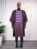 foreign trade fashion  couple wear plus size men's wear new jacquard cloth full craftsmanship scented three-piece suit
